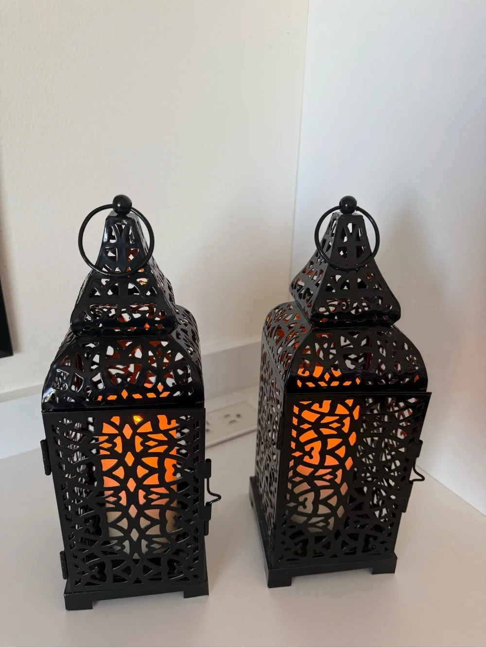 Black Decorative Metal Lantern - Home Accents